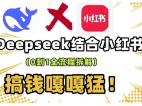 小红书爆款实操课：0-1打造DeepSeek流量生产线，搞钱秘籍大公开-54创业网