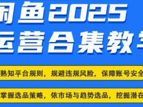 2025闲鱼电商运营全集：最新咸鱼玩法大全，轻松赚钱攻略-54创业网