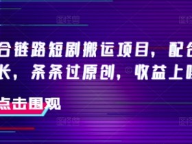 抖音短剧搬运项目：侠客爆改时长，原创过审快，收益暴涨秘籍-54创业网