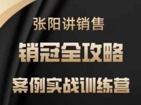 销冠实战训练营：张阳销售案例全攻略，快速提升业绩-54创业网