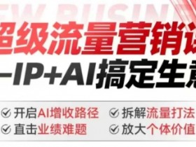 2025超级流量营销课：IP+AI实战攻略，AI增收路径破解业绩难题-54创业网
