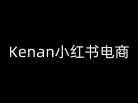 小红书电商运营秘籍：Kenan教你从小白到大卖-54创业网