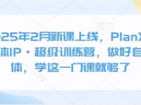 2025年2月自媒体IP训练营新课：PlanX超级课教你从0到1做爆款-54创业网