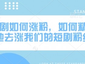 短剧涨粉秘籍：5个精准涨粉技巧快速提升网剧粉丝量-54创业网