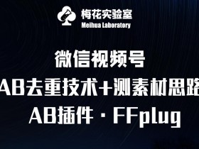 视频号连怼玩法：FFplug插件AB测试+爆款素材教程-梅花实验室社群课-54创业网