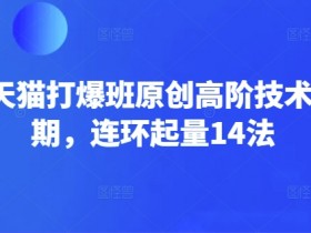 淘宝天猫爆款技术：66期高阶打爆班，14招连环起量秘籍-54创业网