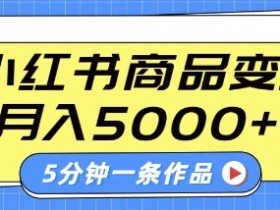 小红书字幕作品赚钱攻略：5分钟一条，商单变现轻松月入5K+-54创业网