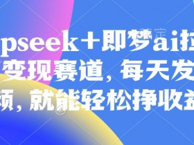 高收益AI拉新项目：原价998的DeepSeek+即梦AI，发视频日赚轻松变现-54创业网