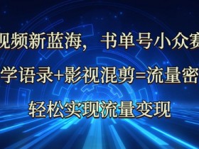 哲学语录影视混剪新蓝海：中视频流量密码，轻松变现赚钱-54创业网