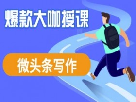 爆款微头条写作课：大咖教你10w+流量变现秘籍-54创业网