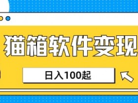 小众AI项目：猫箱APP副业攻略，上班族日赚150元秘籍-54创业网