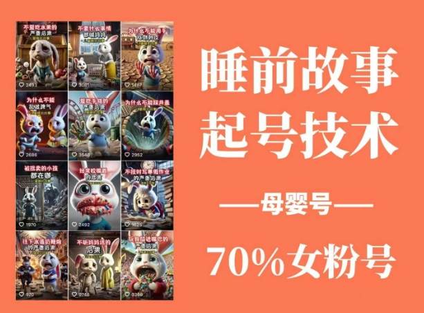 (14546期)睡前故事动画制作课程,涵盖AI文案、配音、视频剪辑等,实现百分百原创