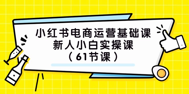 小红书电商运营课：61节新手小白从0到1实操教程-54创业网