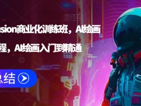 AI绘画商业应用：Stable Diffusion从入门到精通的实战训练班-54创业网