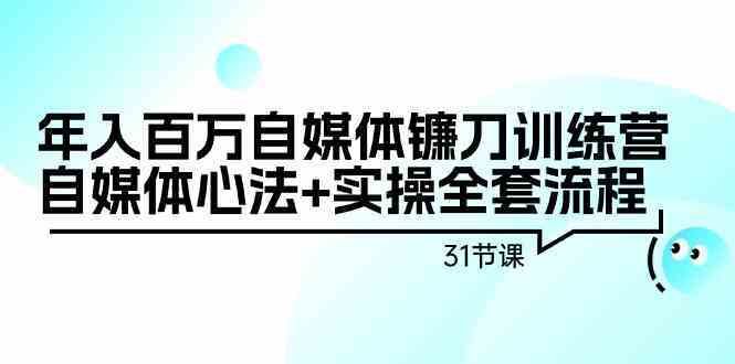 年入百万自媒体训练营：31节课教你心法+实操全套流程-54创业网