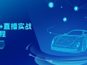 二手车直播运营课程：直播推荐+短视频+千川投放实战教学-54创业网