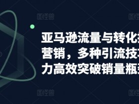 亚马逊流量提升技巧：高效转化与引流策略突破销量瓶颈-54创业网