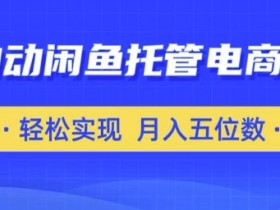 闲鱼托管电商带货：一部安卓手机轻松月入五位数【全自动揭秘】-54创业网