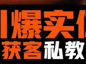 实体AI短视频获客：0基础引爆私教班引流模板-54创业网