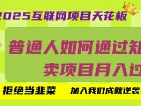 2025年知识付费项目揭秘：普通人如何月入过W？拒绝当韭菜！-54创业网