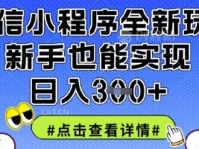 微信小程序赚钱秘籍：新手日入300+的5个实操技巧-54创业网