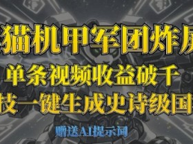 熊猫机甲军团炸屏：AI一键生成国潮战场，单条视频收益破千的黑科技-54创业网