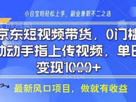 京东短视频代运营揭秘：0基础月入8k，不拍不剪不直播，手把手教你赚钱-54创业网