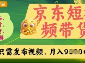 京东短视频带货零门槛躺赚秘籍：新手必看赚钱攻略-54创业网