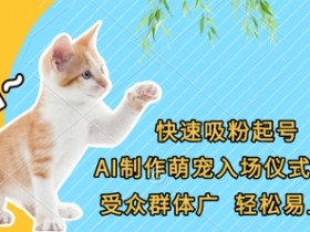 AI萌宠视频制作神器：快速吸粉起号，轻松打造爆款入场仪式-54创业网