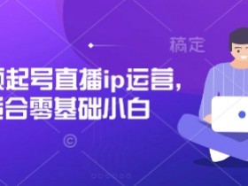 零基础小白必看：短视频起号直播IP运营全攻略-54创业网