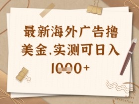 海外广告联盟自动赚钱：实测日入多张美金项目揭秘-54创业网