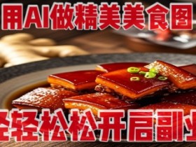 AI美食摄影教程：零基础用手机拍大片，轻松接单赚外快-54创业网