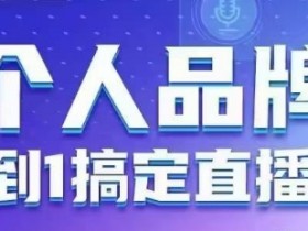 直播实操：从0到1打造个人品牌，6大板块快速放大影响力-54创业网