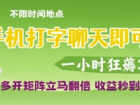 手机打字赚钱：1小时赚300元，多开翻倍秒提现，真实打字兼职揭秘-54创业网