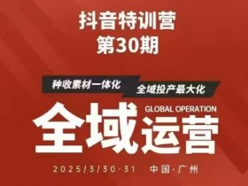 抖音特训营30期线下资料：正版脑图+学员核心总结，无录音视频-54创业网