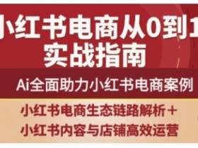 2025小红书电商运营全攻略：AI驱动爆款案例与全链路实操-54创业网