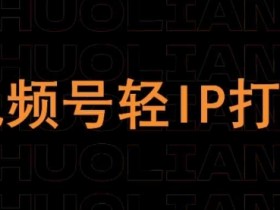 视频号线上课程：3步打造轻IP，快速涨粉变现-54创业网
