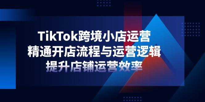 TikTok跨境小店运营指南：开店流程+高效运营技巧，快速提升店铺销量-54创业网