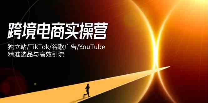 跨境电商实操：独立站+TikTok广告+谷歌引流，爆款选品与流量秘籍-54创业网
