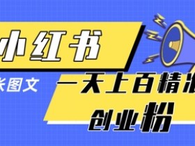 小红书引流秘籍：1张图日引100+创业粉，轻松涨粉攻略-54创业网