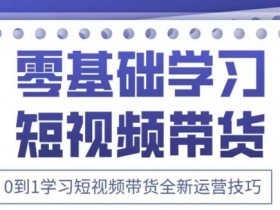 2025抖音短视频带货运营新课：0基础到精通，掌握最新带货技巧-54创业网