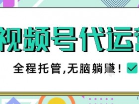视频号代运营团队托管：一部手机单月变现5k+，不限时间地点轻松操作-54创业网
