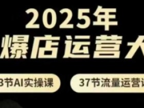 2025年AI爆店运营大课：13节AI实操+37节流量课，手把手教你赚钱-54创业网