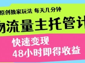 物流托管赚钱秘籍：每天几分钟快速变现，48小时收益到账！-54创业网