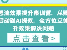 信息流广告优化集训营：账号冷启动+AI提效技巧，全方位提升投放效果-54创业网
