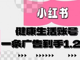 AI健康生活账号变现快：小红书1条广告1.2w，新手轻松制作爆款-54创业网