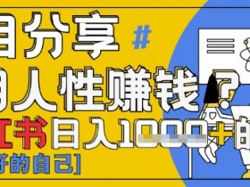 小红书赚钱攻略：日入1k+的3分钟人性洞察技巧，新手也能爆赞！-54创业网