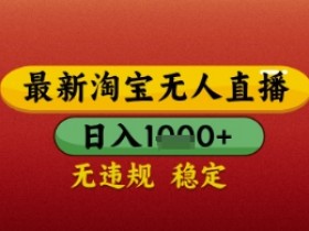 淘宝无人直播带货技术：日入几张不违规，简单操作揭秘-54创业网