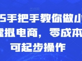 2025小红书虚拟电商零成本创业教程：手把手教你起步赚钱-54创业网