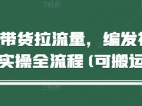 短视频带货教程：从0到1实操全流程，轻松拉流量爆单(可搬运)-54创业网